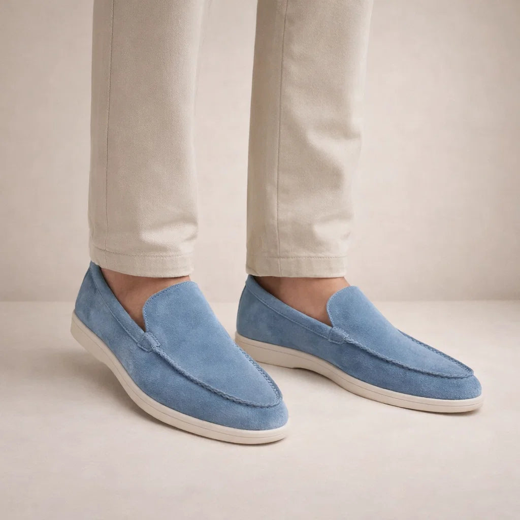 Men's Casual Loafers Regular Fit Leather Upper Slip-On