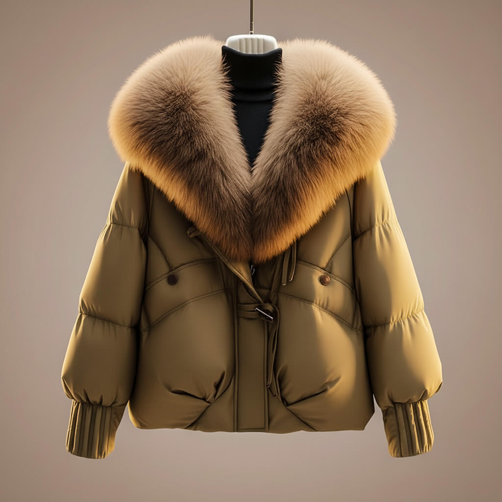 Women's Belted Coat Statement Collar Wrap Winter Elegant