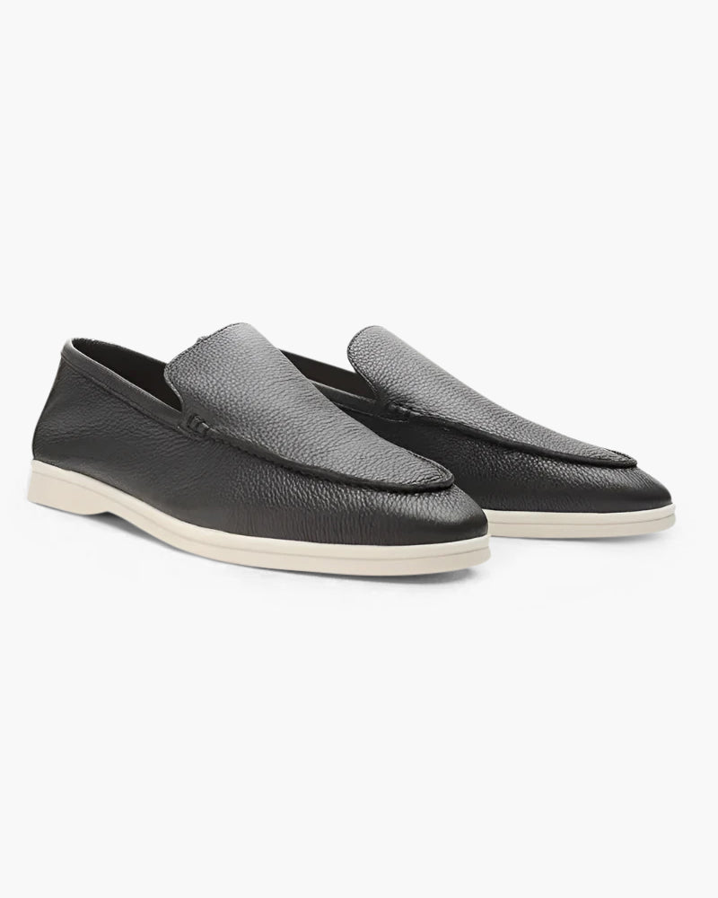 Mens Cowhide Leather Loafer Slip On Five