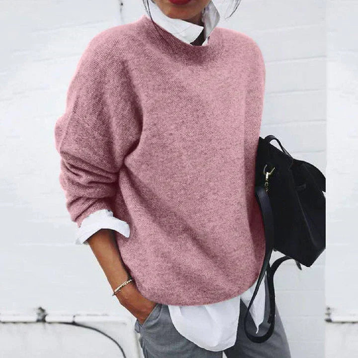 Women's Sweater Soft Knit Modern Chic Relaxed Fit Winter