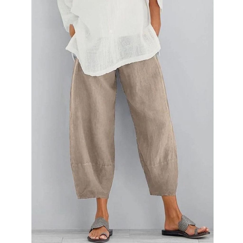 Linen Lounge Pants Wide Leg