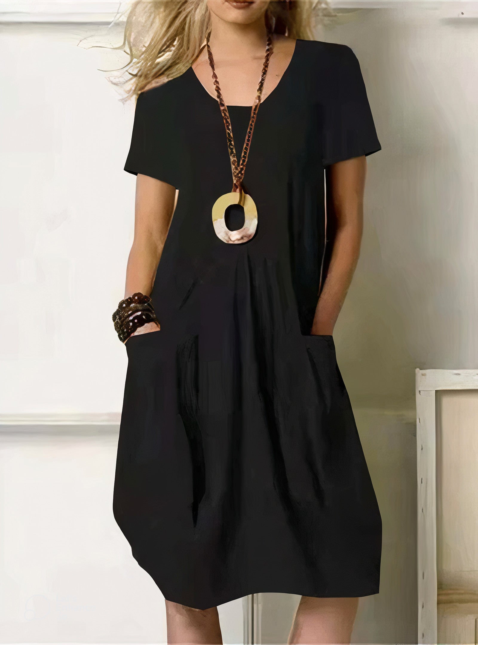 Relaxed Fit Dress Pockets