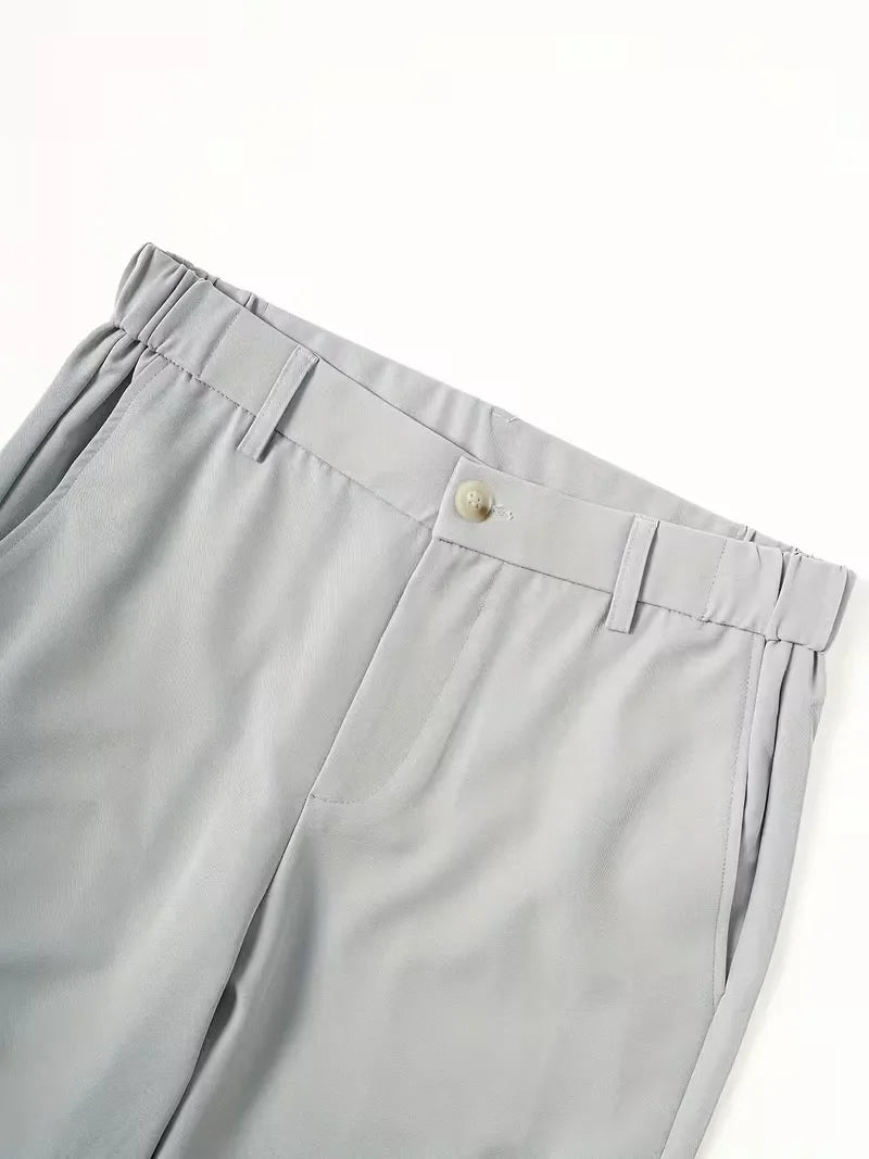 Mens Straight Leg Shorts Side Pockets