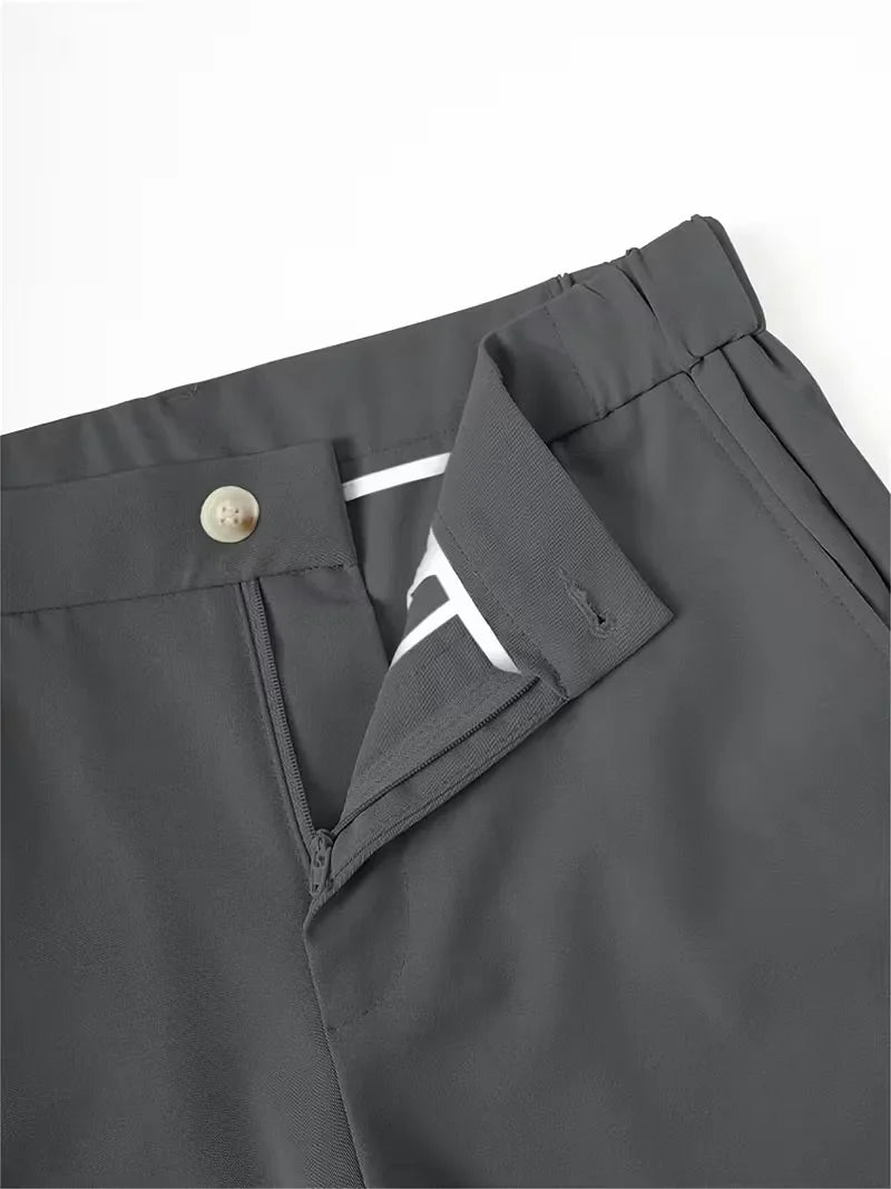 Mens Straight Leg Shorts Side Pockets