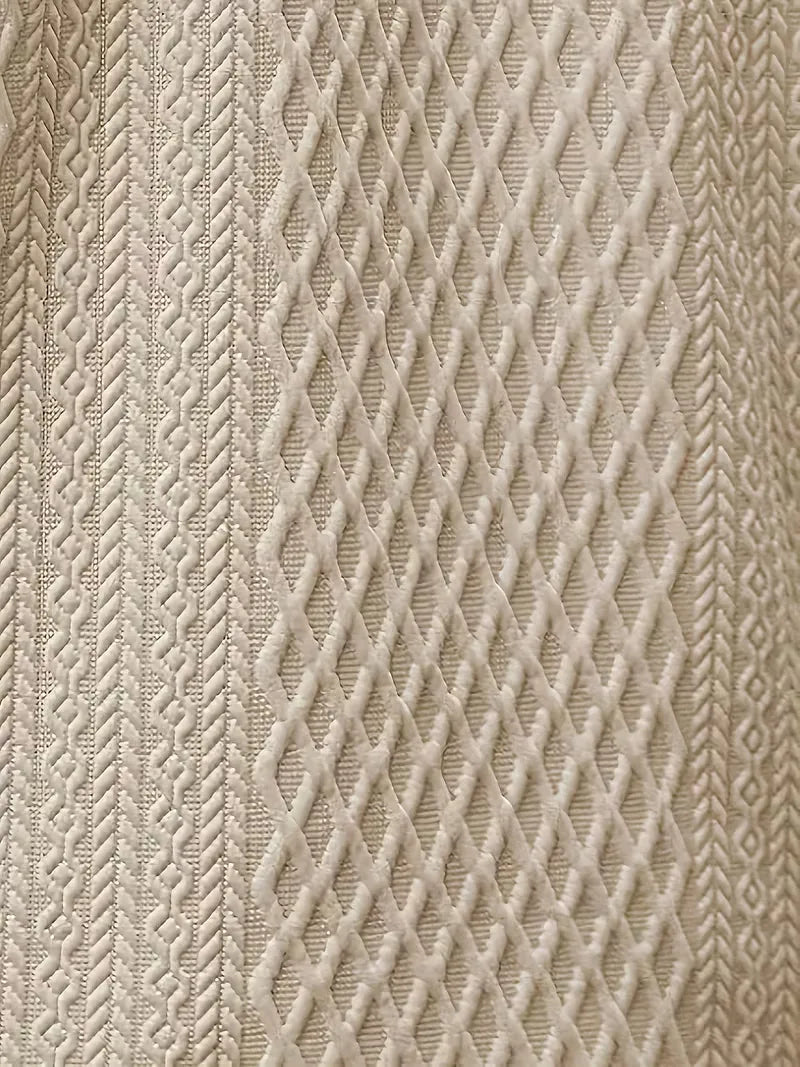 Mens V Neck Polo Jacquard Pattern