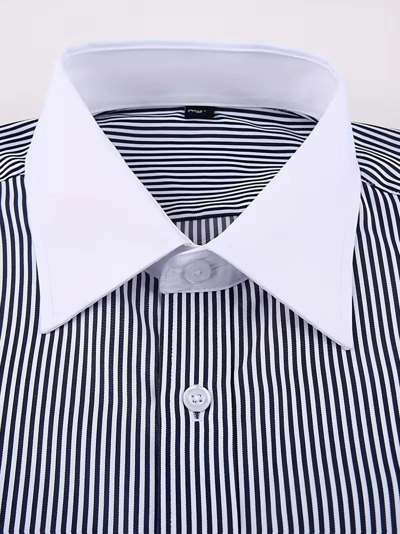 Mens Mandarin Collar Dress Shirt