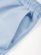Mens Loose Fit Shorts Elastic Waist Drawstring