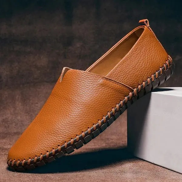 Mens Leather Loafer Casual Four Color