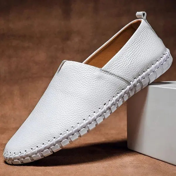 Mens Leather Loafer Casual Four Color