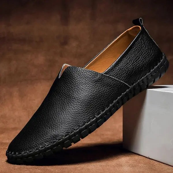Mens Leather Loafer Casual Four Color