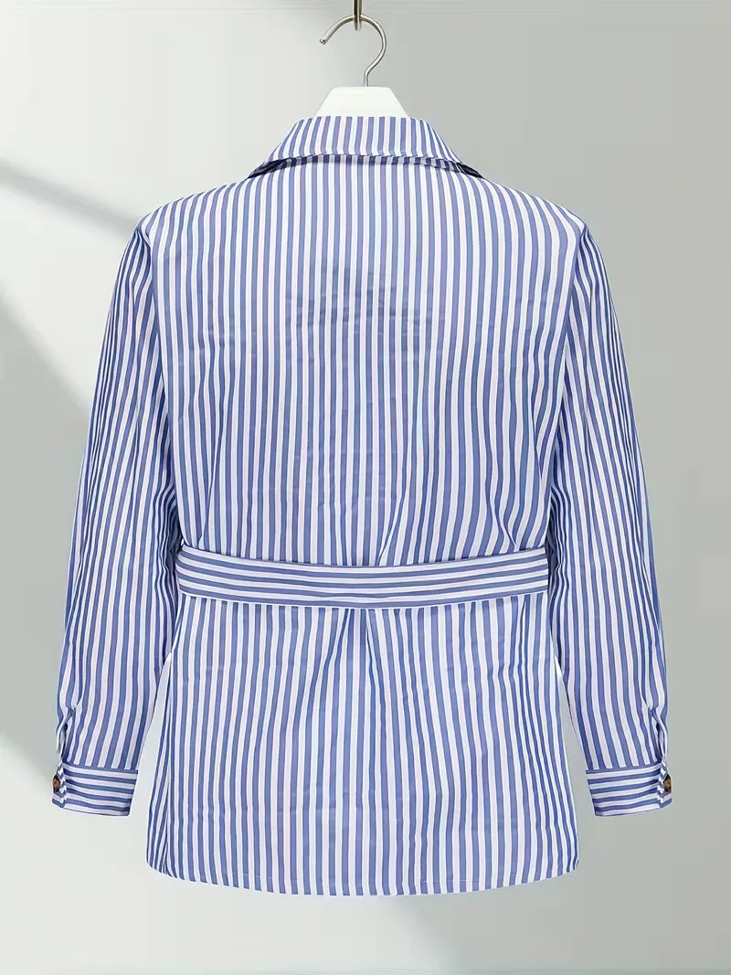 Mens Striped Casual Shirt Slim Fit