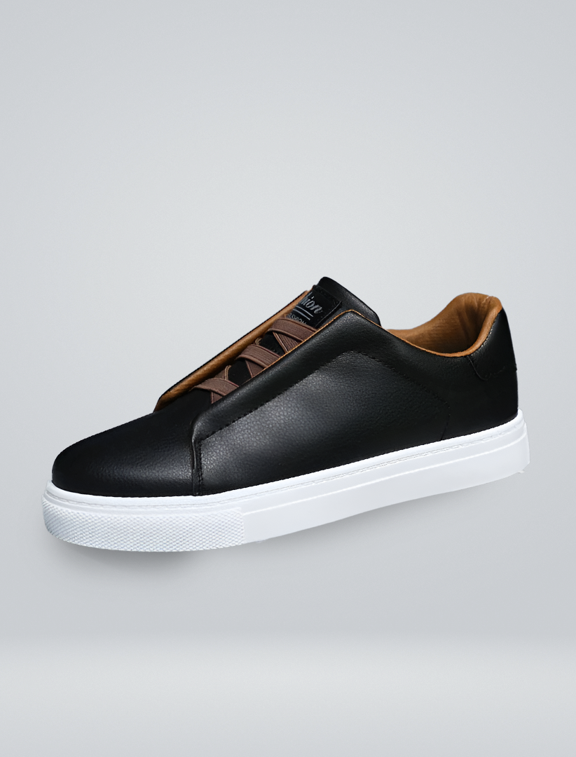 Mens White Leather Sneaker Three Color