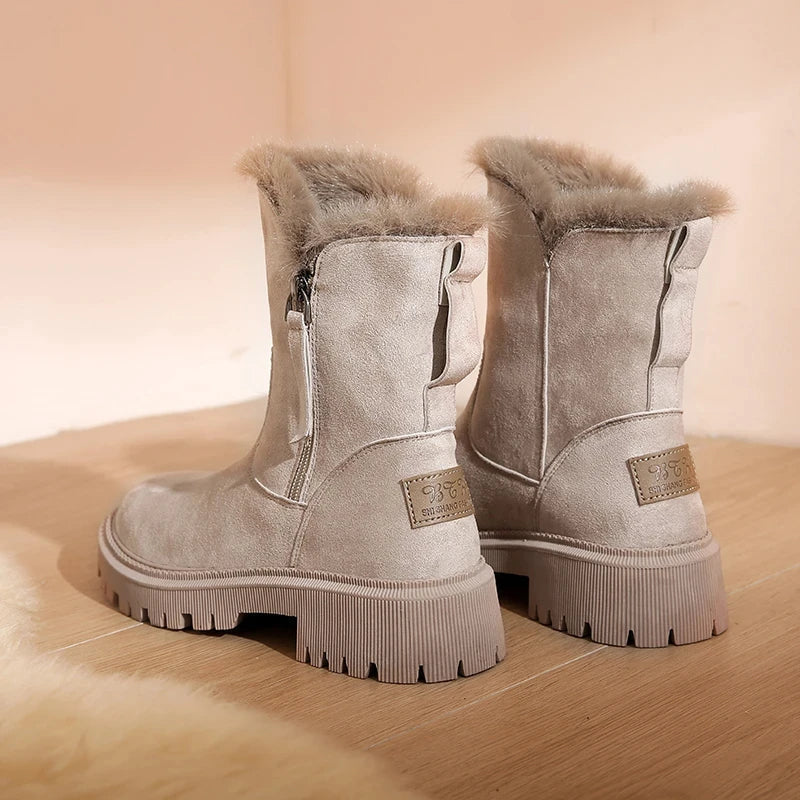 Winter Boots Fleece Lined Ankle Warm Anti Slip Sole