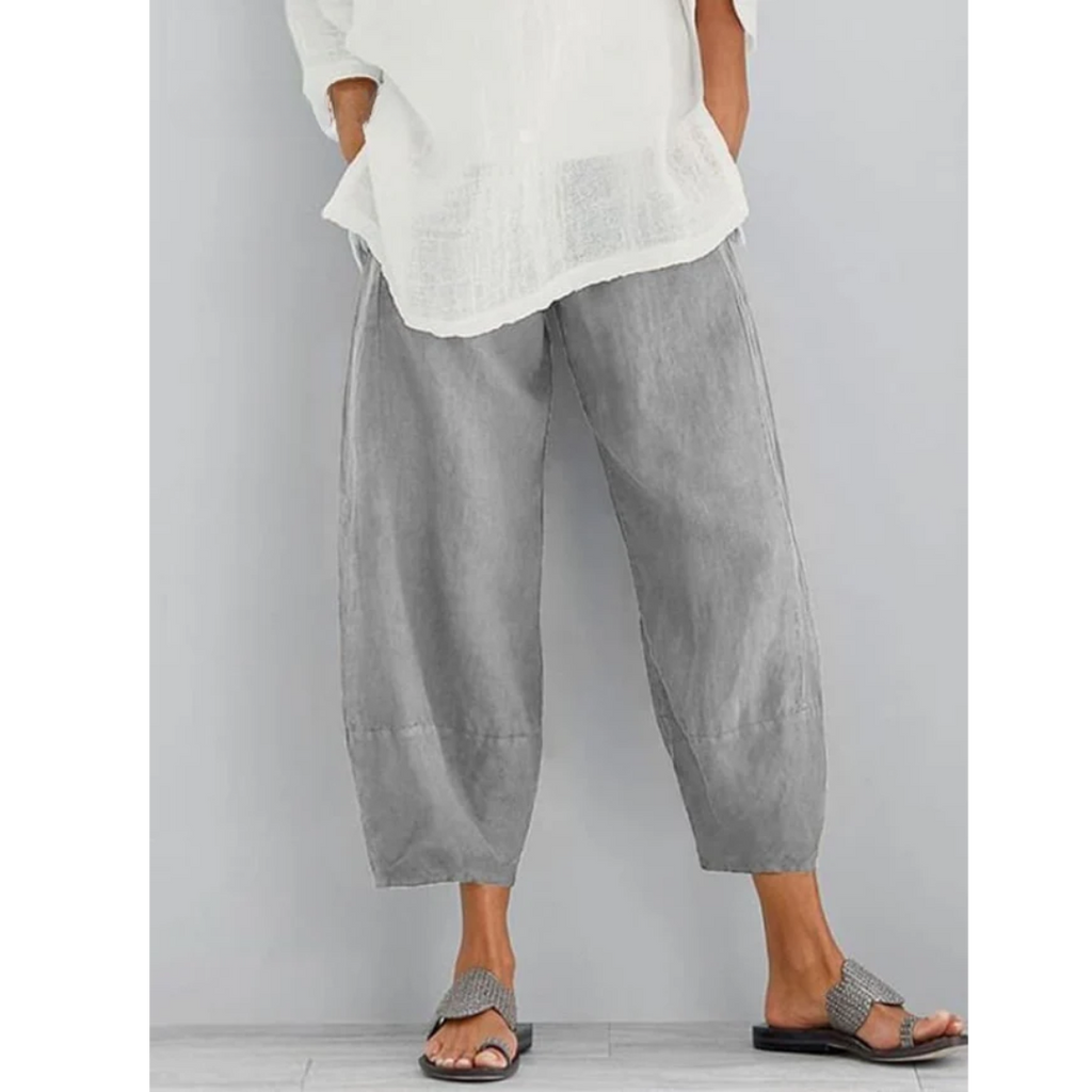 Linen Lounge Pants Wide Leg