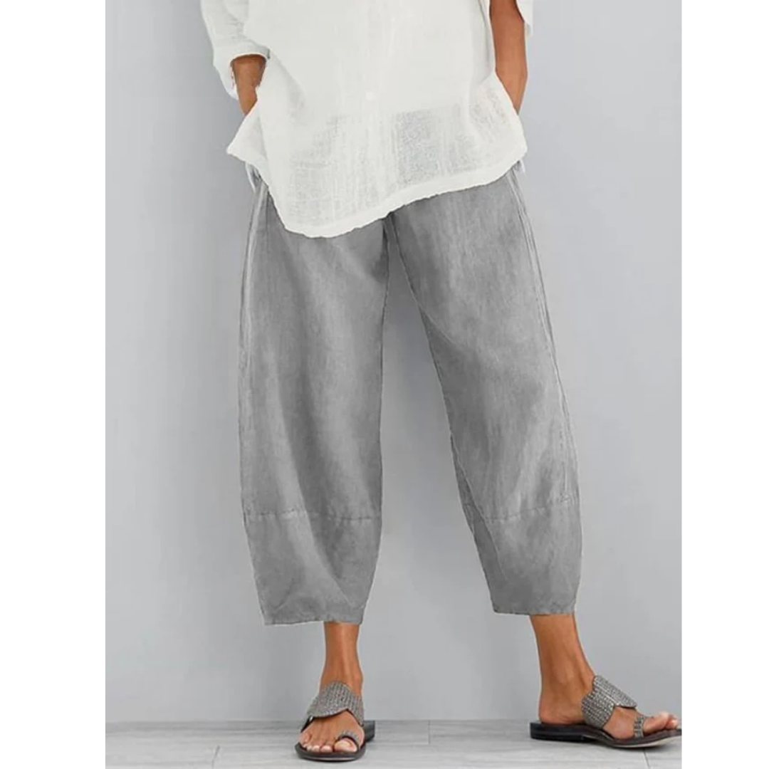 Linen Lounge Pants Wide Leg