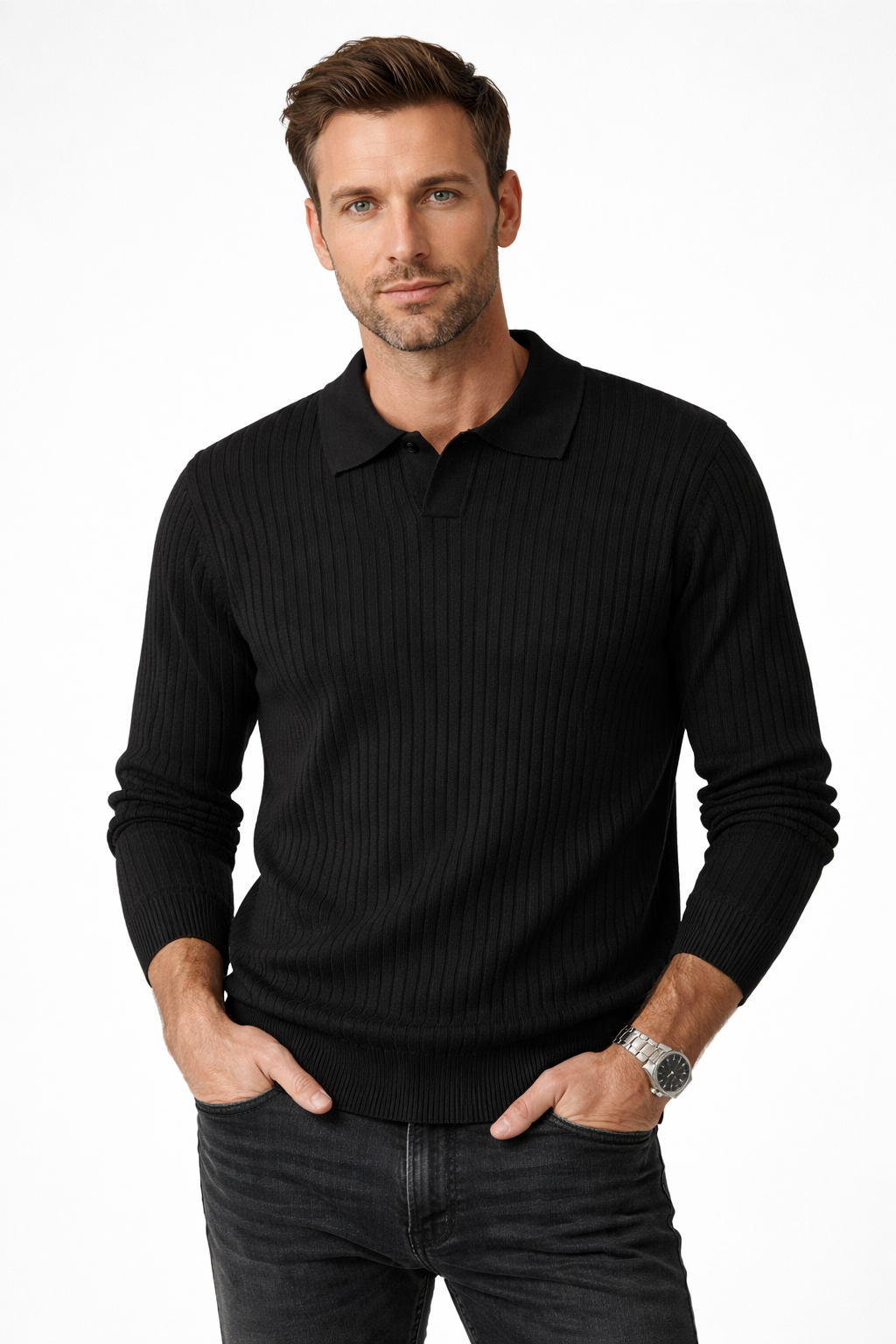 Mens Polo Slim Fit Short Sleeve Three Color