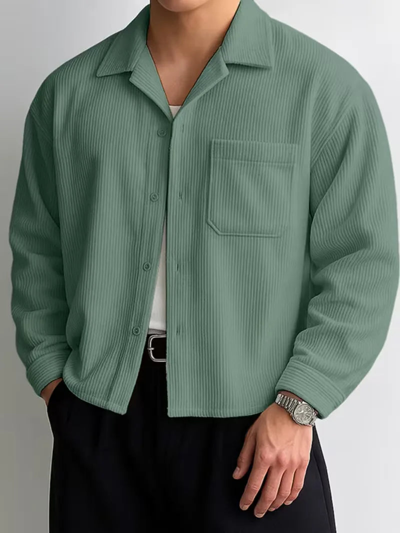 Mens Oversized Casual Shirt Streetwear
