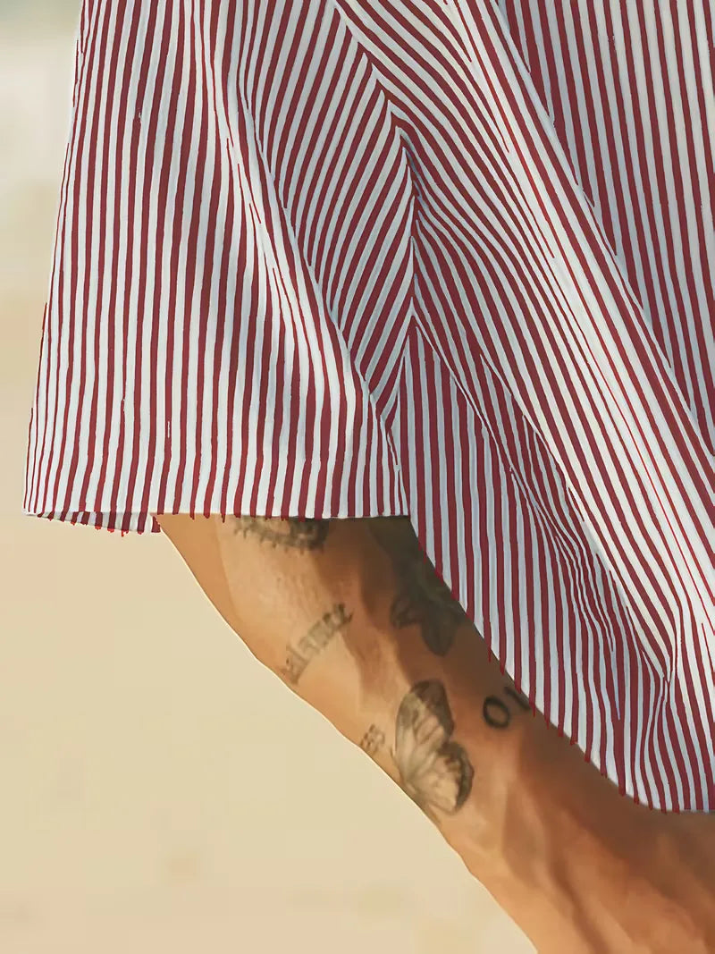 Mens Short Sleeve V Neck Shirt