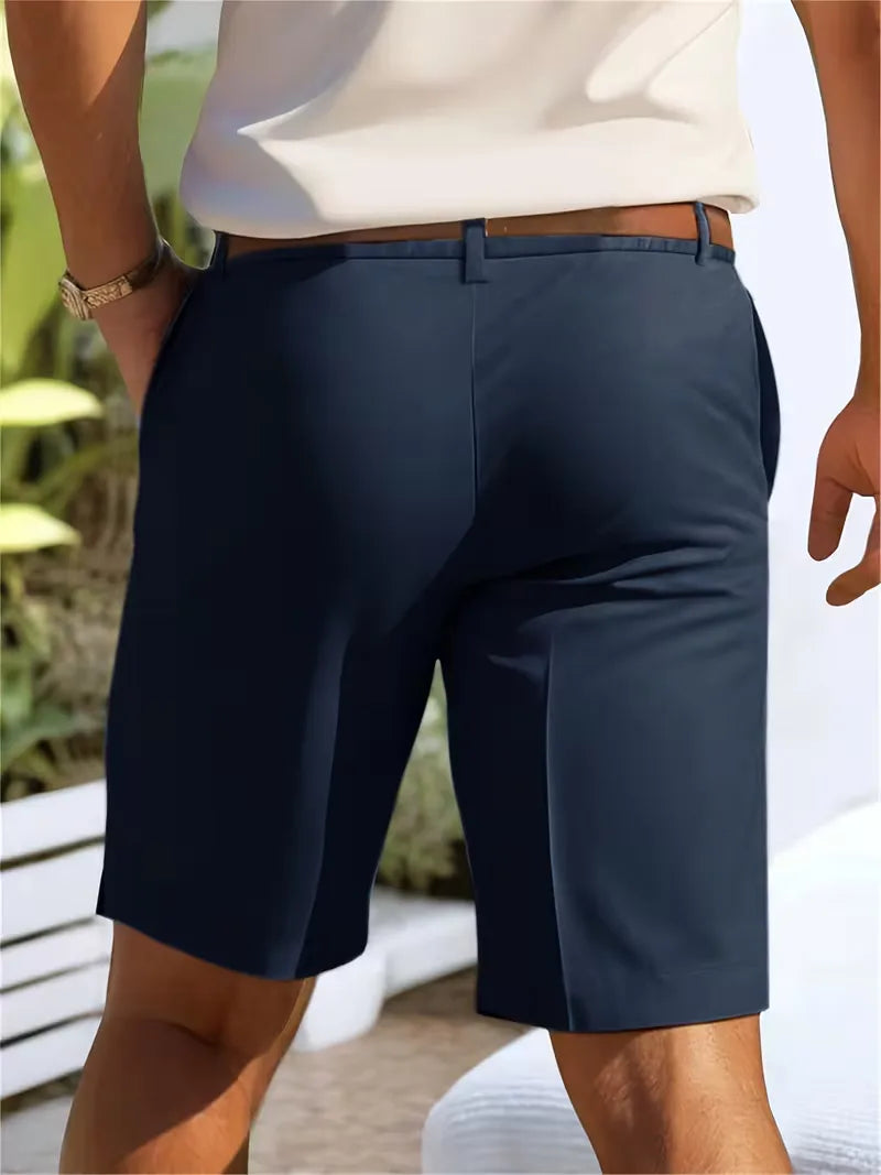 Mens Straight Leg Shorts Side Pockets