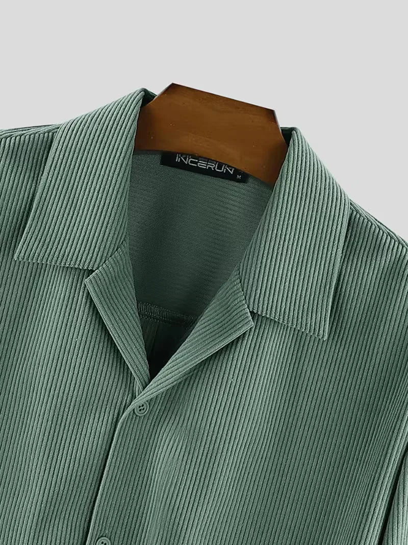 Mens Oversized Casual Shirt Streetwear