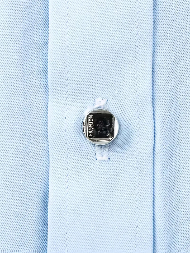 Mens Slim Fit Mandarin Collar Shirt
