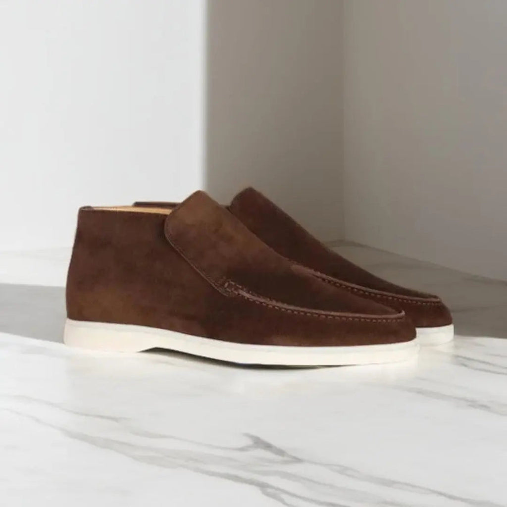 Comfortable Men's Loafers With Stitched Upper