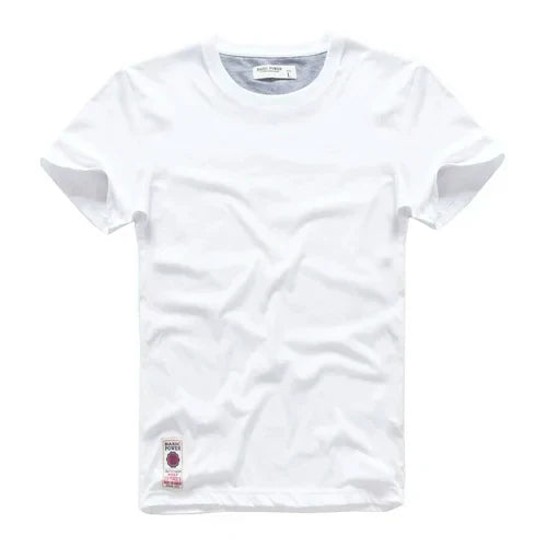 Cotton T-Shirt Crew Neck Regular Fit Solid