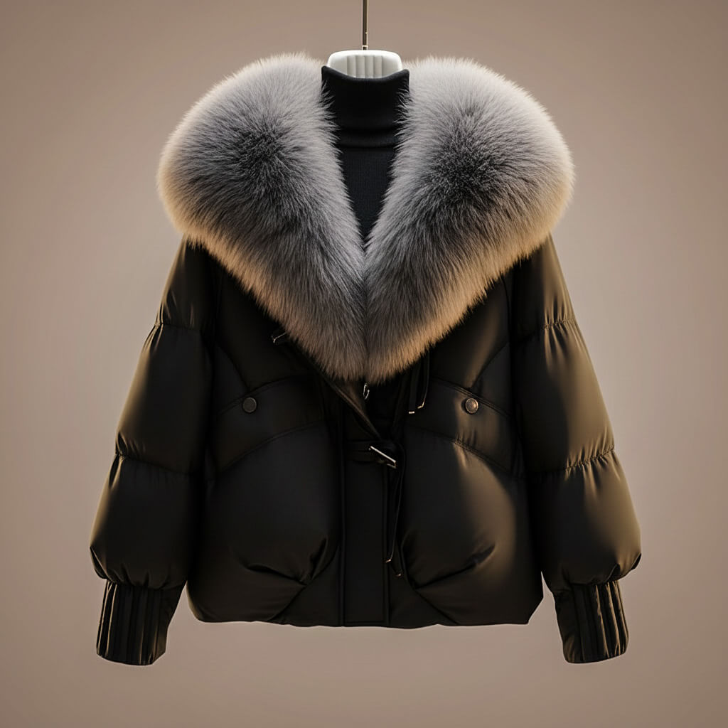 Women's Belted Coat Statement Collar Wrap Winter Elegant