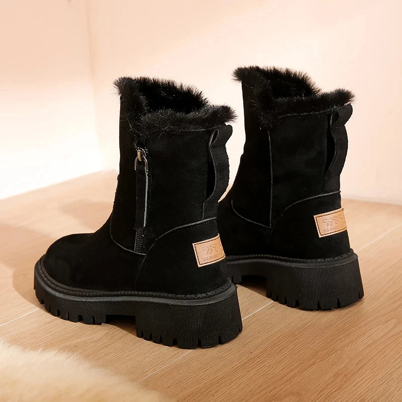 Winter Boots Fleece Lined Ankle Warm Anti Slip Sole