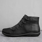 Ankle Boots PU Leather Block Heel Round Toe Everyday