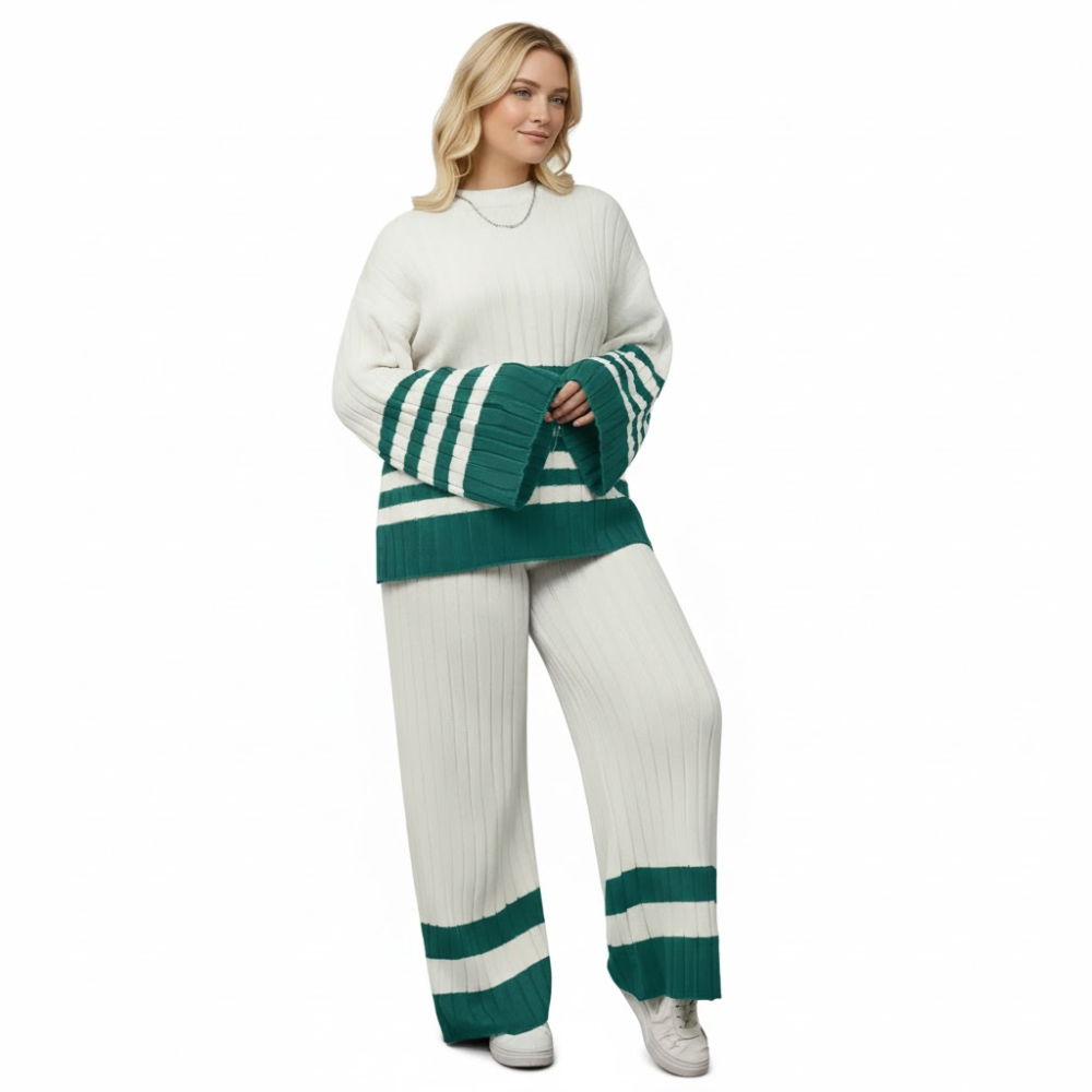 Anastasia | Fall Bell Sleeve Sweater and Wide-Leg Pants Set