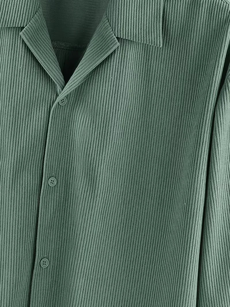 Mens Oversized Casual Shirt Streetwear