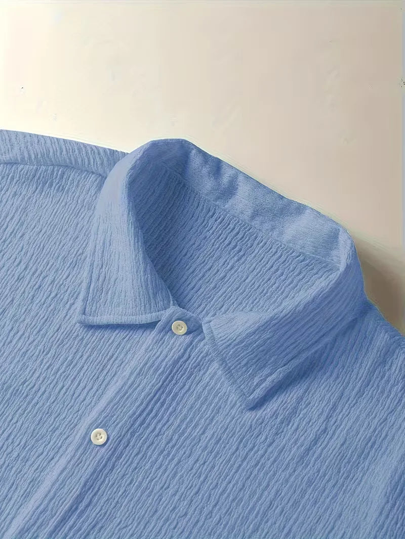 Mens Short Sleeve V Neck Shirt Casual