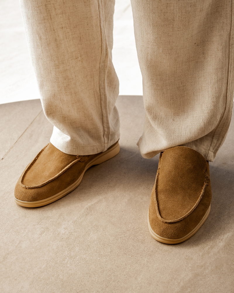 Mens Suede Loafer Slip On Four Color