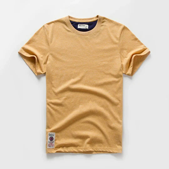 Cotton T-Shirt Crew Neck Regular Fit Solid