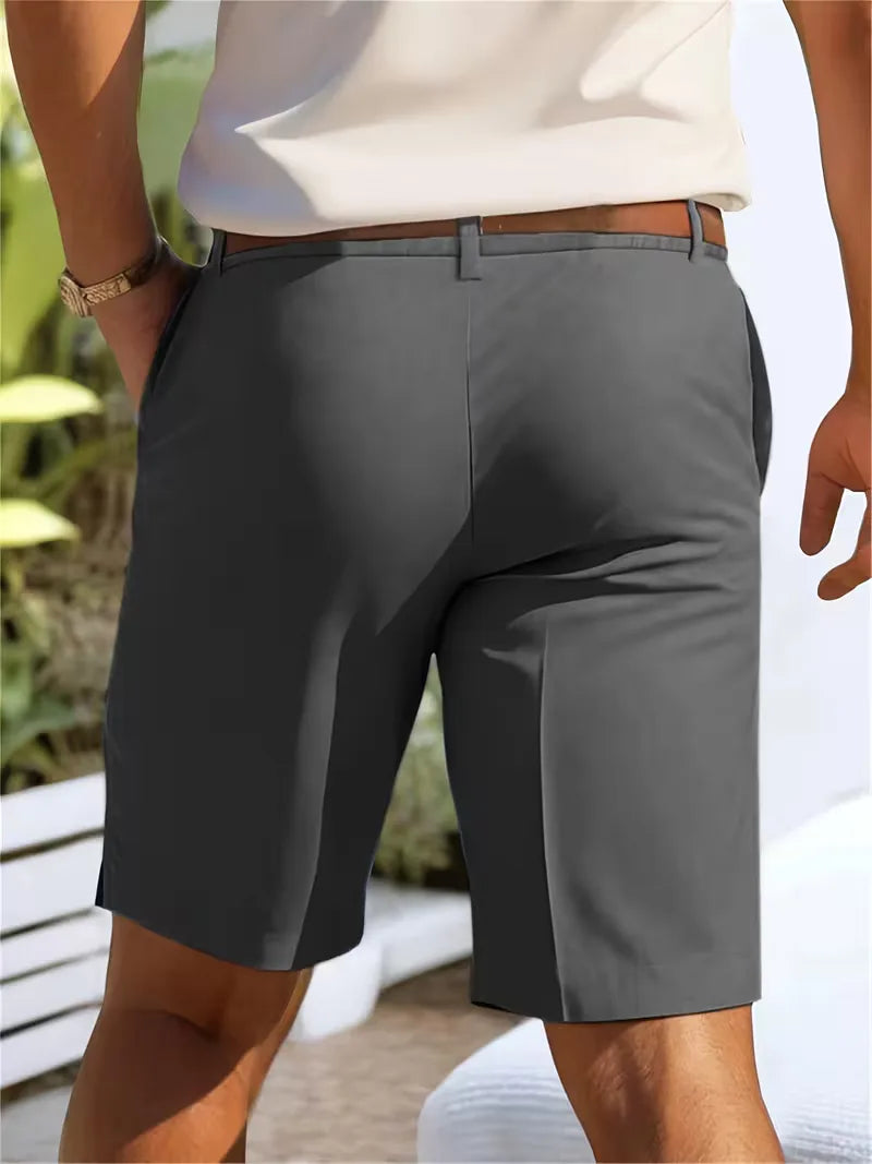 Mens Straight Leg Shorts Side Pockets