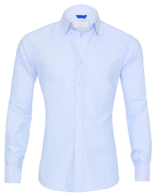 Mens Oxford Shirt Slim Fit Stretch Zip Closure Five Color