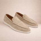 Men's Casual Loafers Regular Fit Leather Upper Slip-On