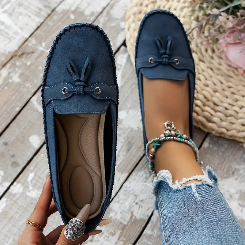 Womens Moccasin Loafers Slip On