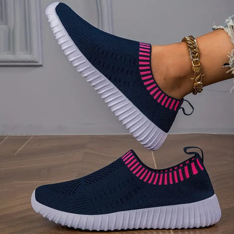 Women's Breathable Sneakers Reinforced Footbed Cushioned Arch Support