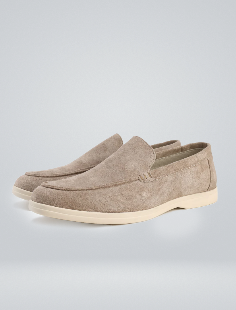 Mens Suede Loafer Round Toe Five Color