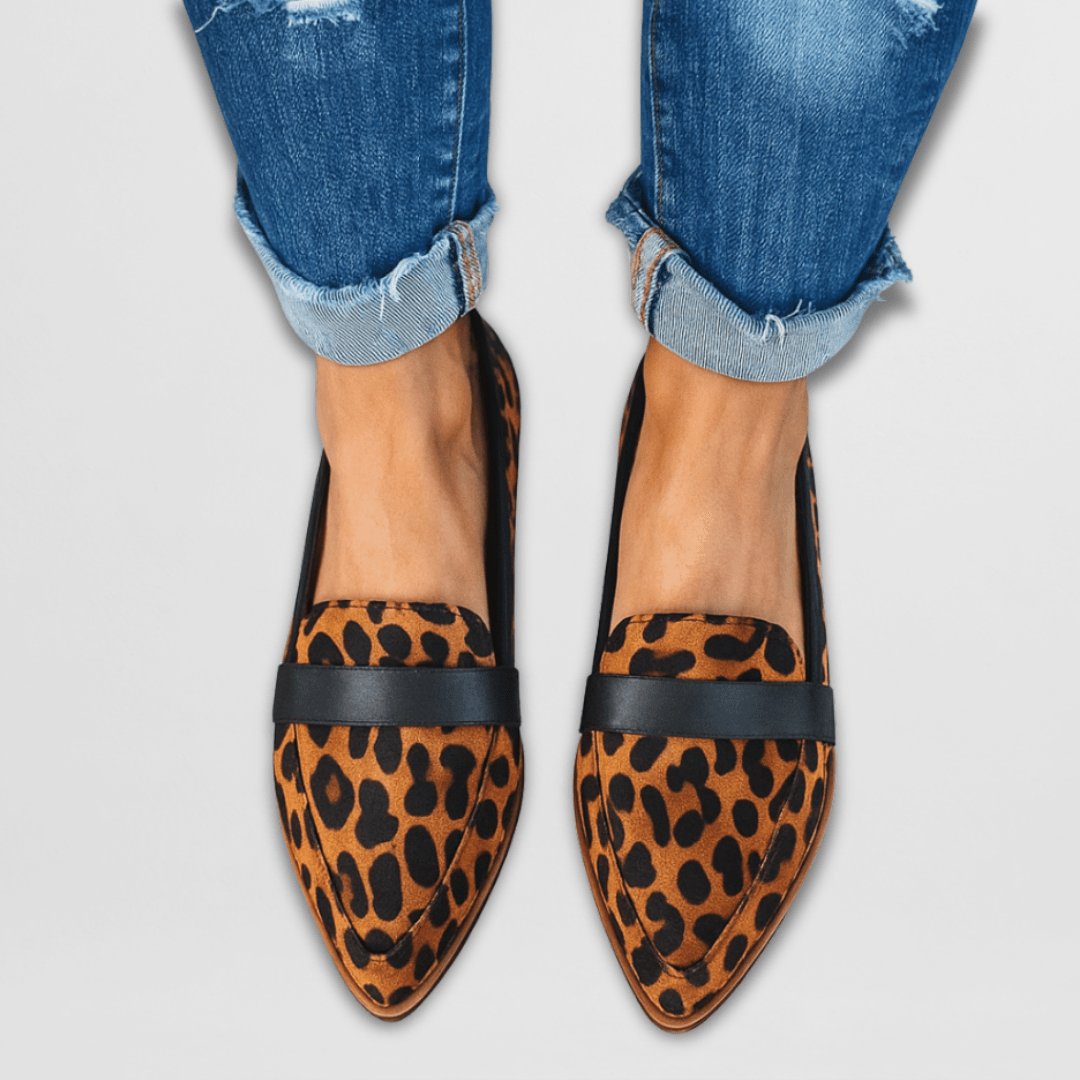 Womens Orthopedic Pointed Toe Loafers Four Color