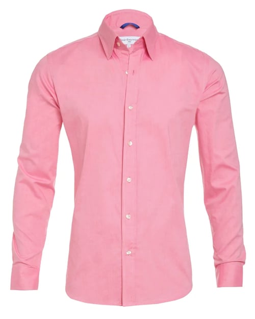 Mens Oxford Shirt Slim Fit Stretch Zip Closure Five Color