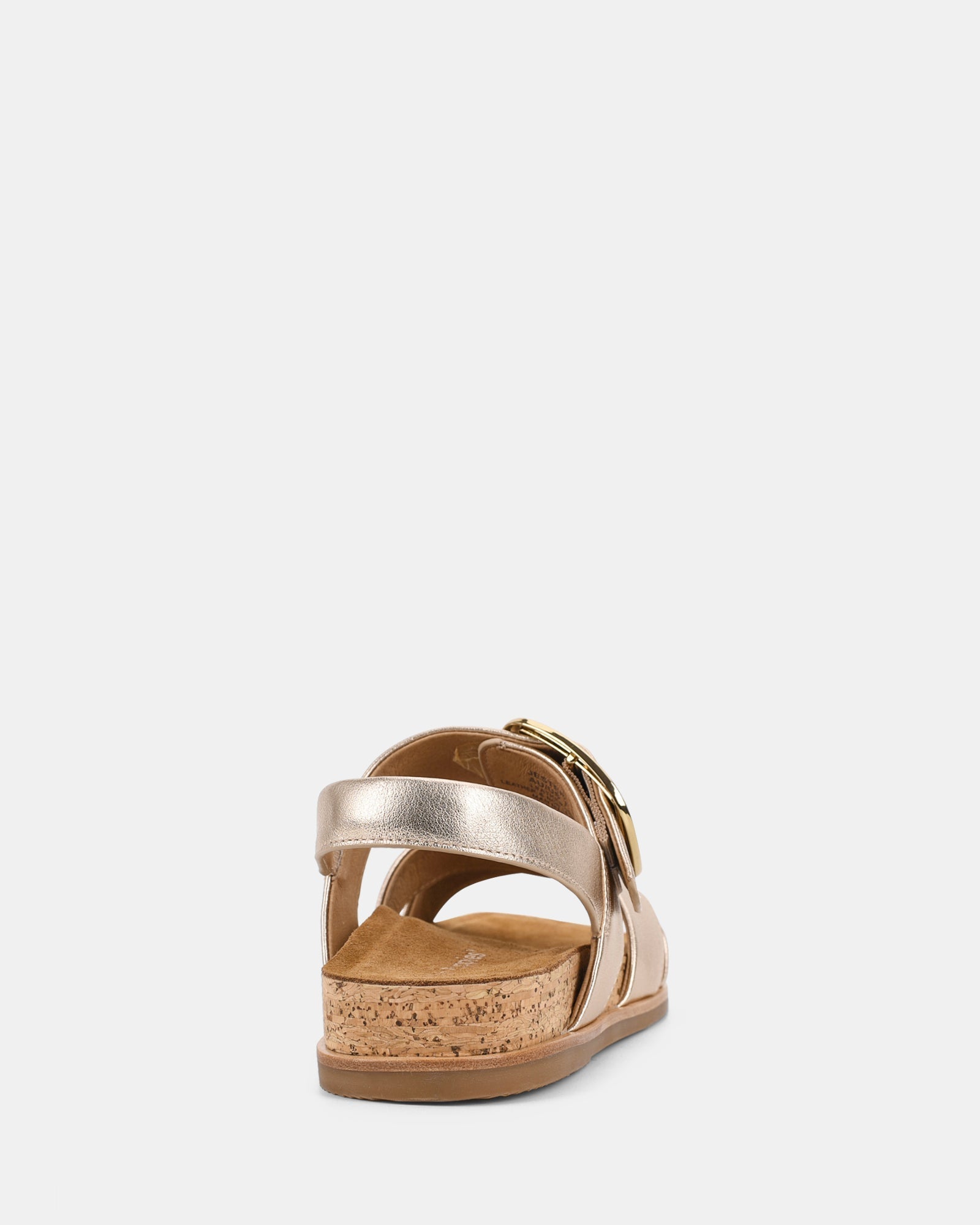 Womens Gold Cross Strap Buckle Summer Sandals Eight Size