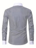 Mens Mandarin Collar Shirt