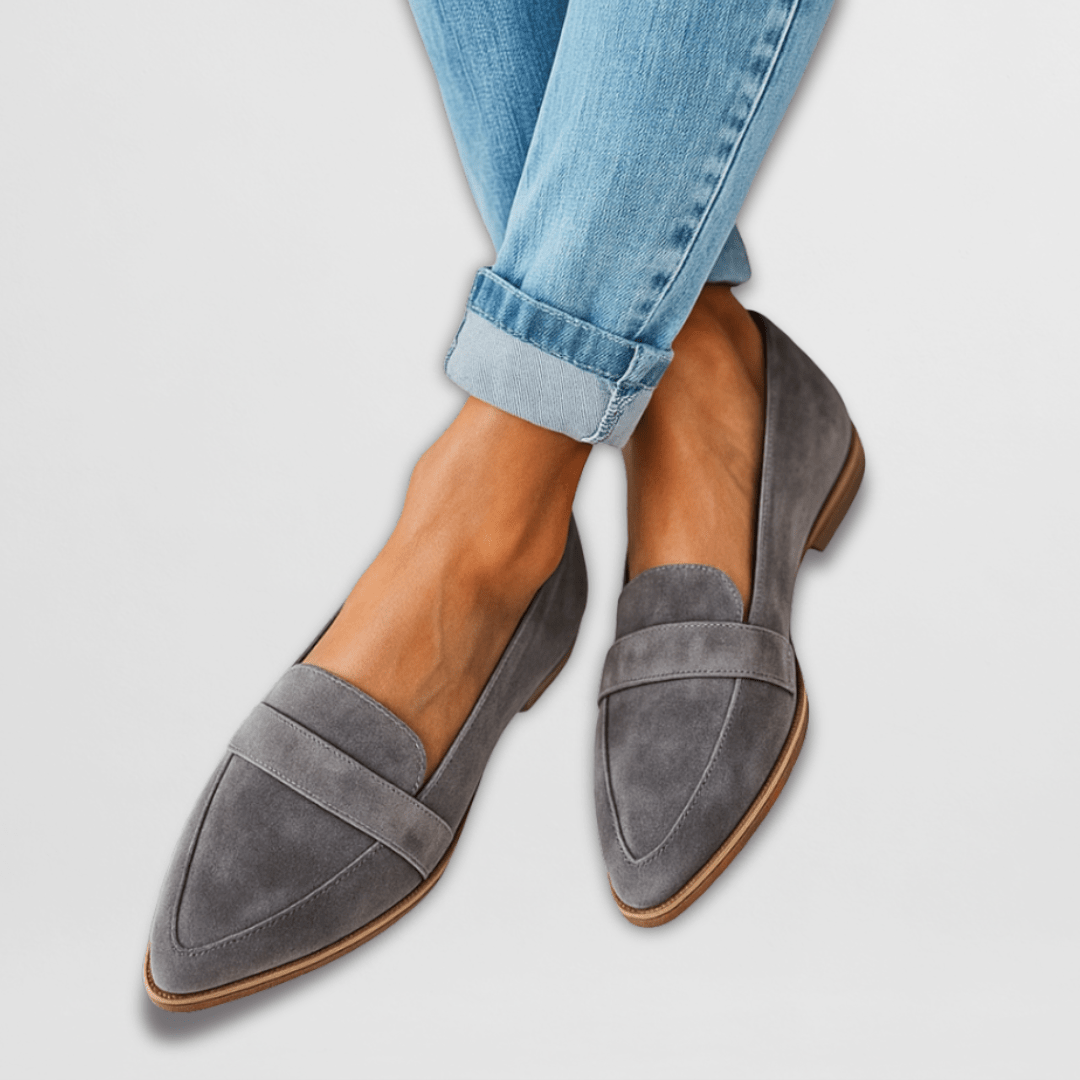 Womens Orthopedic Pointed Toe Loafers Four Color