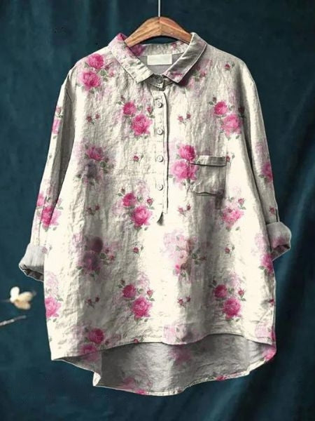 Floral Blouse Relaxed Fit