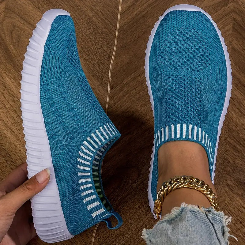 Women's Breathable Sneakers Reinforced Footbed Cushioned Arch Support