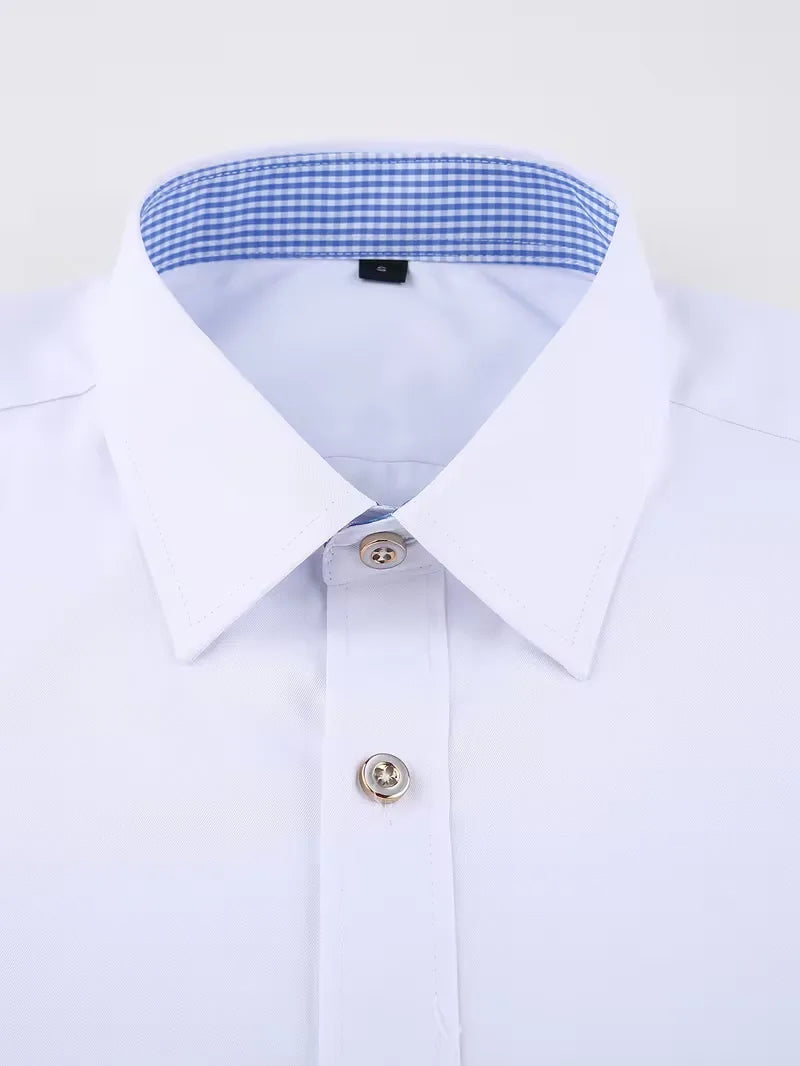 Mens Mandarin Collar Dress Shirt