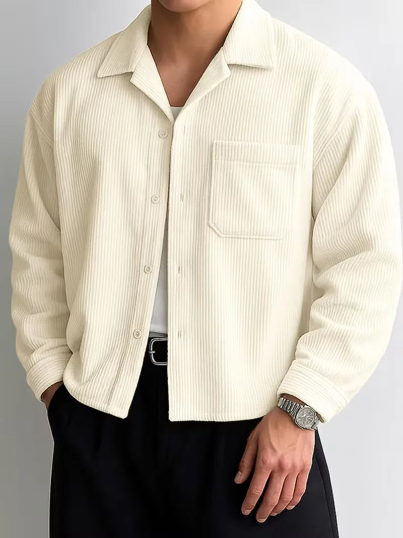 Mens Oversized Casual Shirt Streetwear